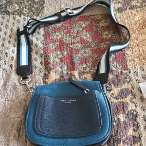 Marc Jacobs Blue and Black Crossbody Bag